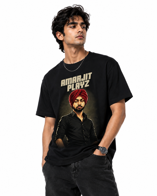 Amarjit Playz - Unisex Standard Crew T-Shirt [Check Description for Size Chart]