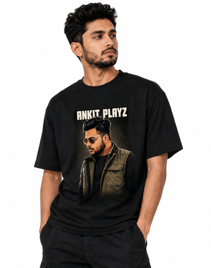 Ankit Playz - Unisex Standard Crew T-Shirt [Check Description for Size Chart]